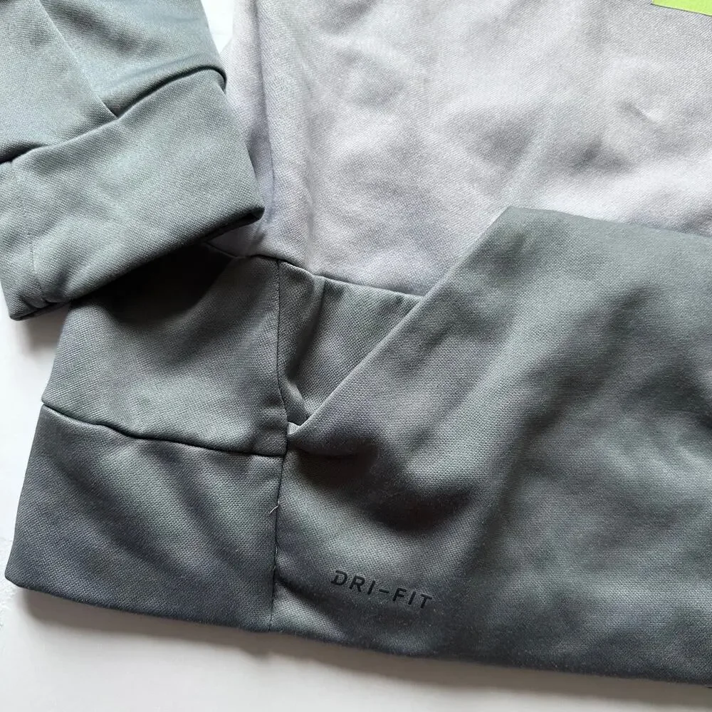 Nike Drifit Color Block Hooded Sweatshirt - Size Medium